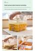 Transparent Korean Kimchi Pickling Crock with Inner Press-Seal Lid
