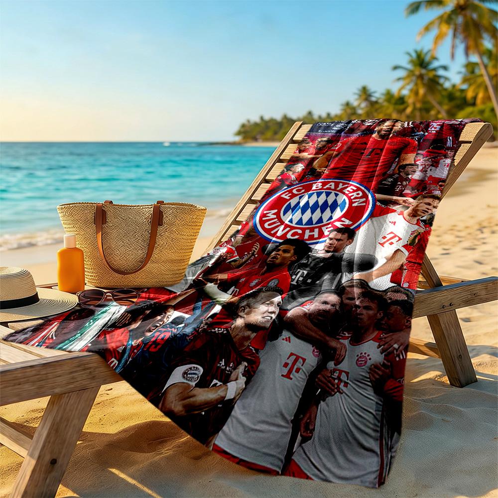Bayern Munich Beach Towel Quick-Dry Soft Microfiber Comfortable Lightweight