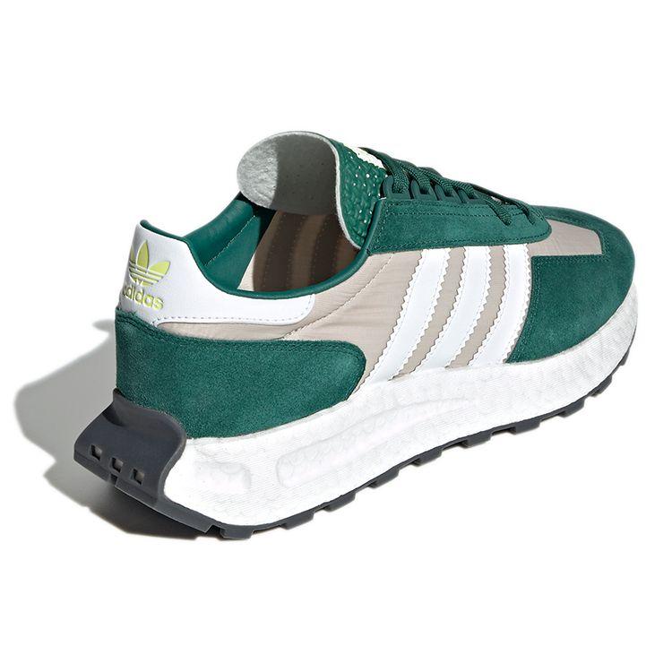 Adidas Originals Retropy E5 Retro Leather Cushioning Non-Slip Wear-Resistant Low-Top Casual Running Shoes Unisex Sneakers Green GY1132