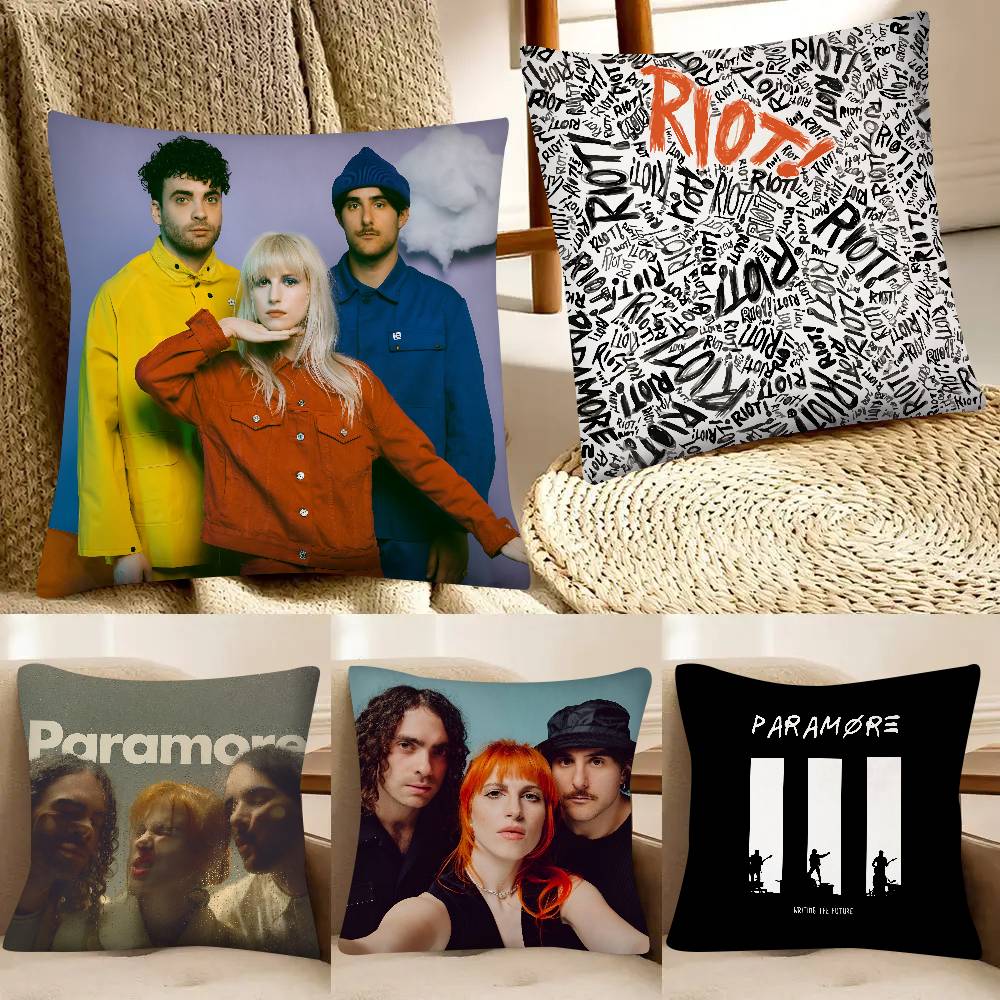 Federa per cuscino Paramore Federa quadrata alla moda Camera da letto Divano Stanza Decorazione Ins Tempo libero