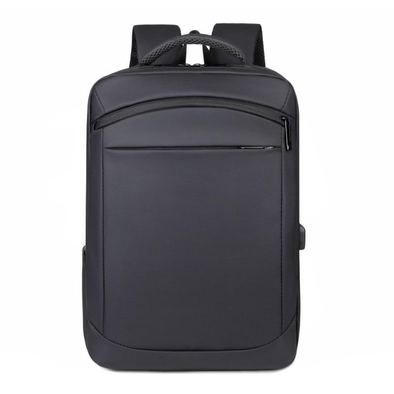 Business Backpack Versatile Men's Water-resistant Computer Backpack Men's Leather Film Large Capacity Student Schoolbag