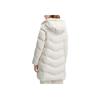Fila Official 2023 Winter New Mid-Length Warm Down Jacket Women Outerwear Steam-White F11W341910F-IV