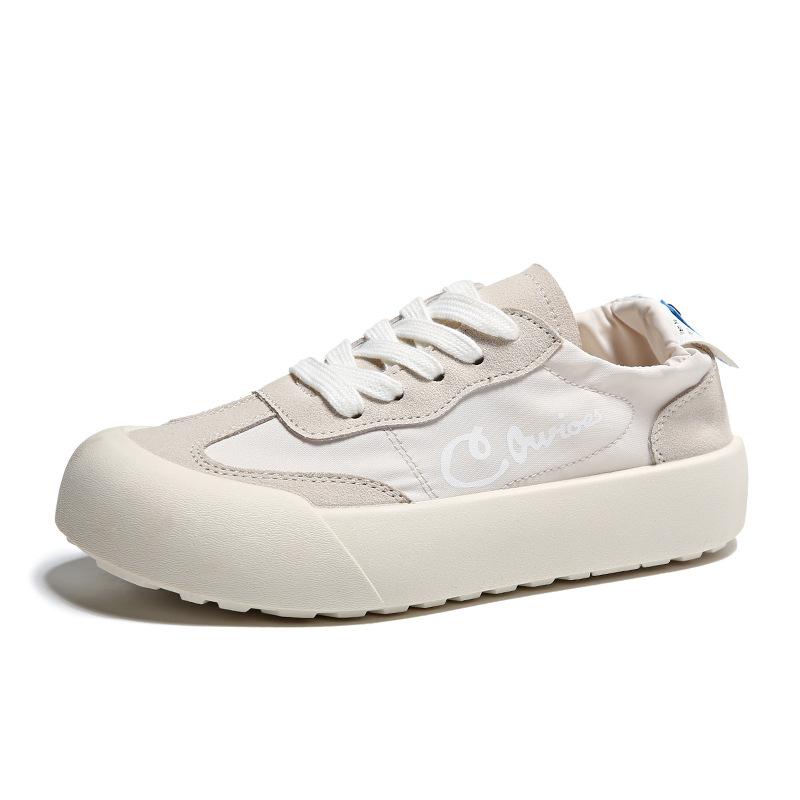 2025 summer new soft sole fashion candy color women's shoes round head lace-up casual sports moral training shoes women's