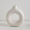 Simple Plastic Vase Donut Shape Single Flower Pot Home Living Room Decoration Table Ornaments Circle Flower Arrangement Vase
