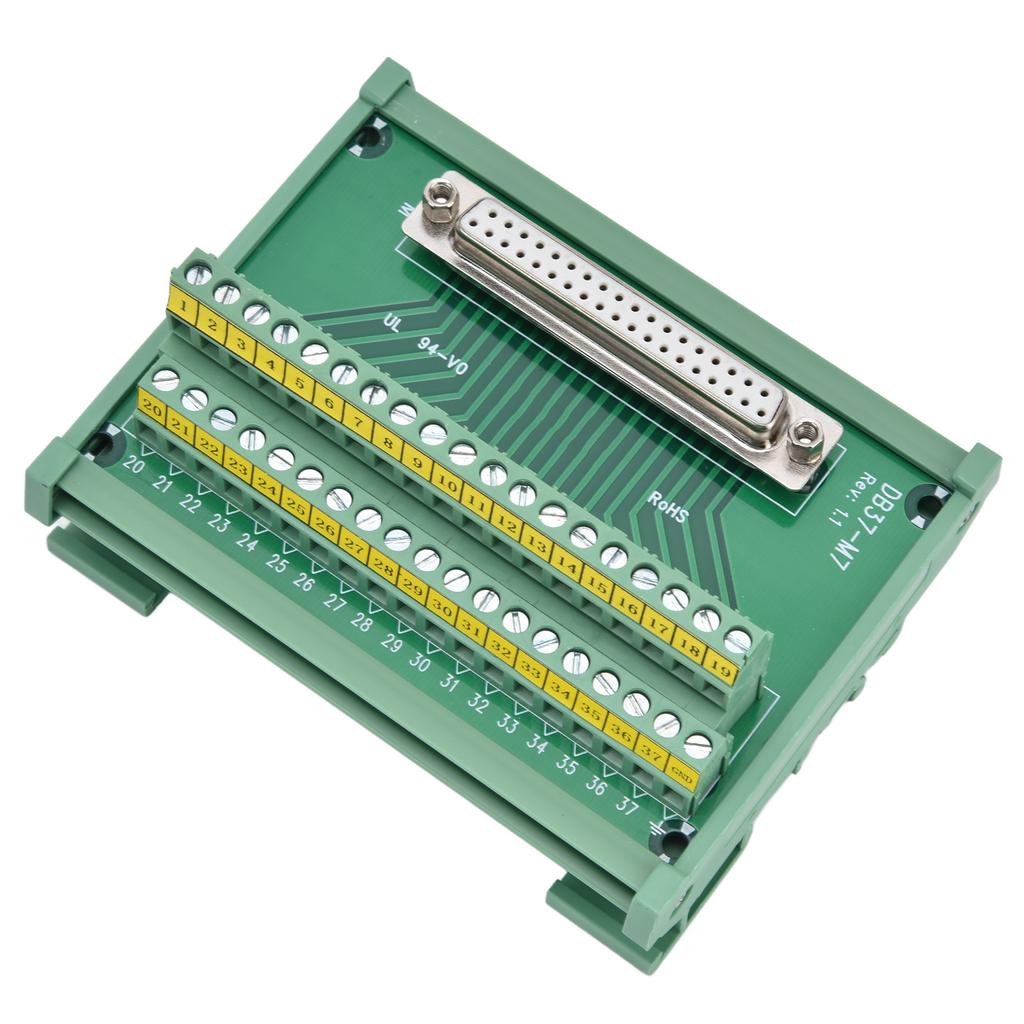 Terminal Board Adapter Plate Connector Module PCB Breakout Female DC 60V DB37‑M7