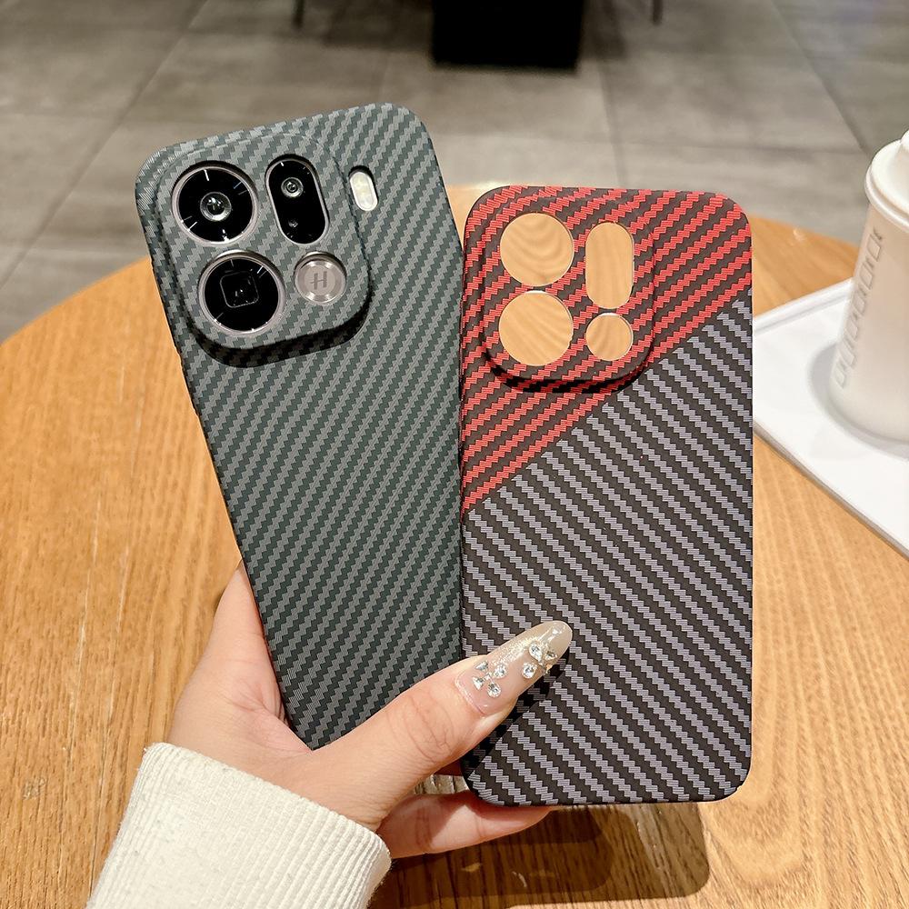 Applicable To OPPOFindX9pro Mobile Phone Case X8pro Skin Feeling Carbon Fiber Pattern FindX9 Anti-drop X8s Protective Case