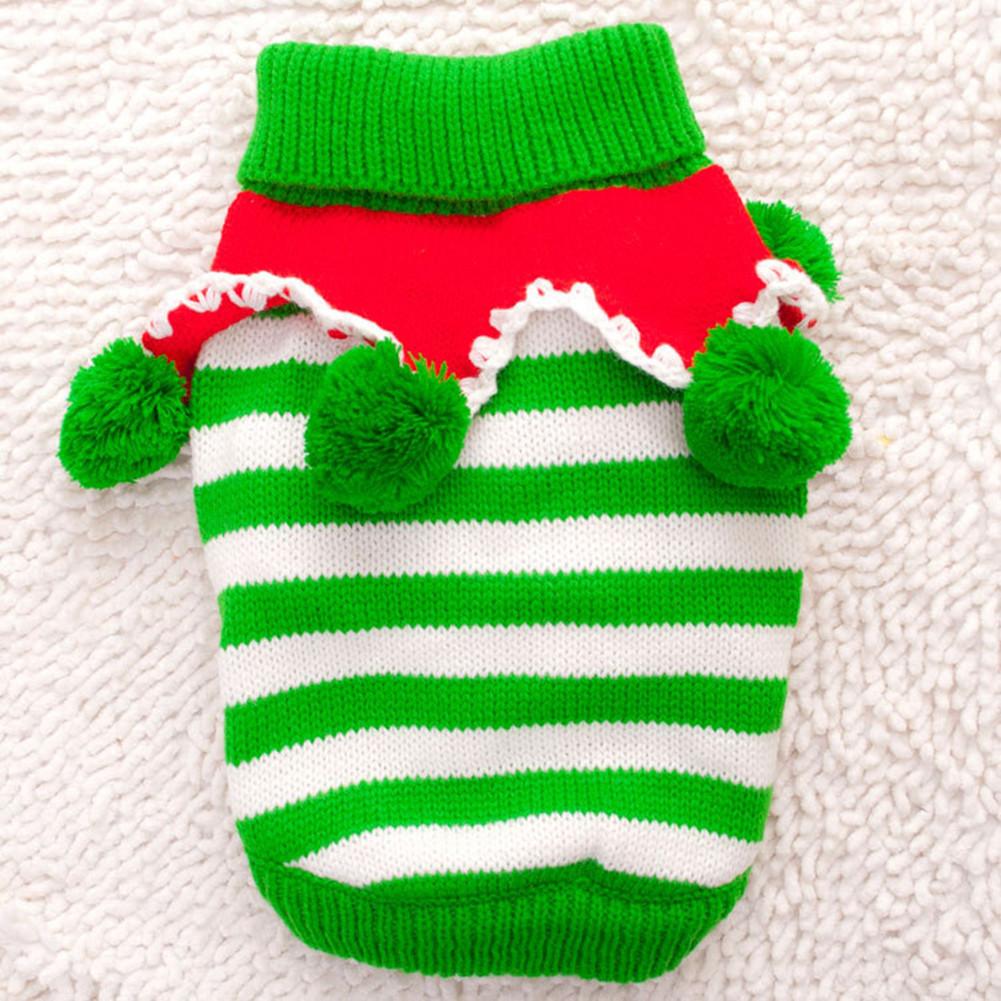 Cozy Pet Dog And Cat Sweater Christmas Themed Winter Warm Thick Acrylic Clothing
