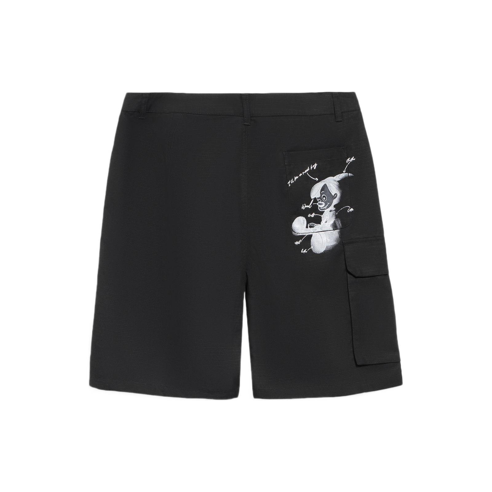 Li-Ning x Disney Graphic Print Shorts  Black  Men s AKSS431-2 M