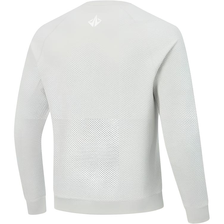Li Ning Professional Basketball Series Sports Casual Crew Neck Pullover Simple Solid Color Long Sleeve Sweatshirt Men Sweatshirt AWDV311-4