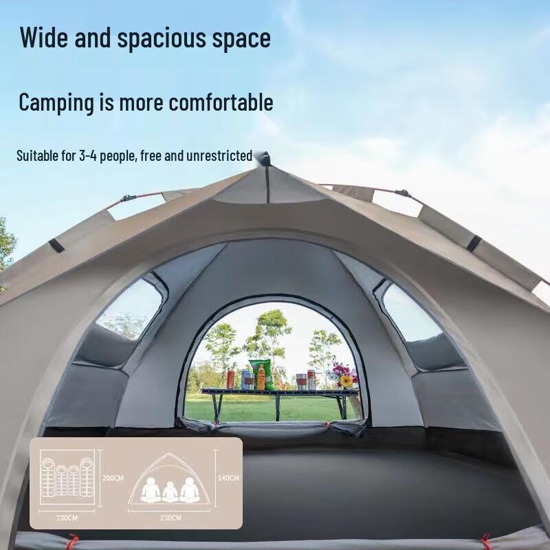 Portable 3-4 Person Outdoor Beach Tent