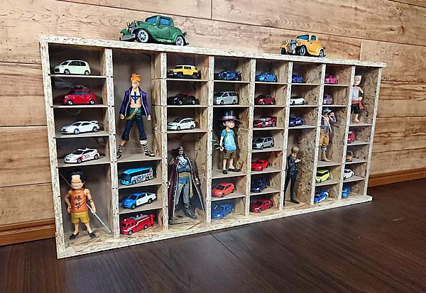 Hot Wheels Wide Acrylic Tomica OSB Garage Tomica Storage Shelf Collection Rack 6