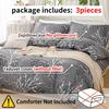 Leaf Floral Pattern Duvet Cover Set Soft And Skin-Friendly Duvet Cover Bedding Set For Hom