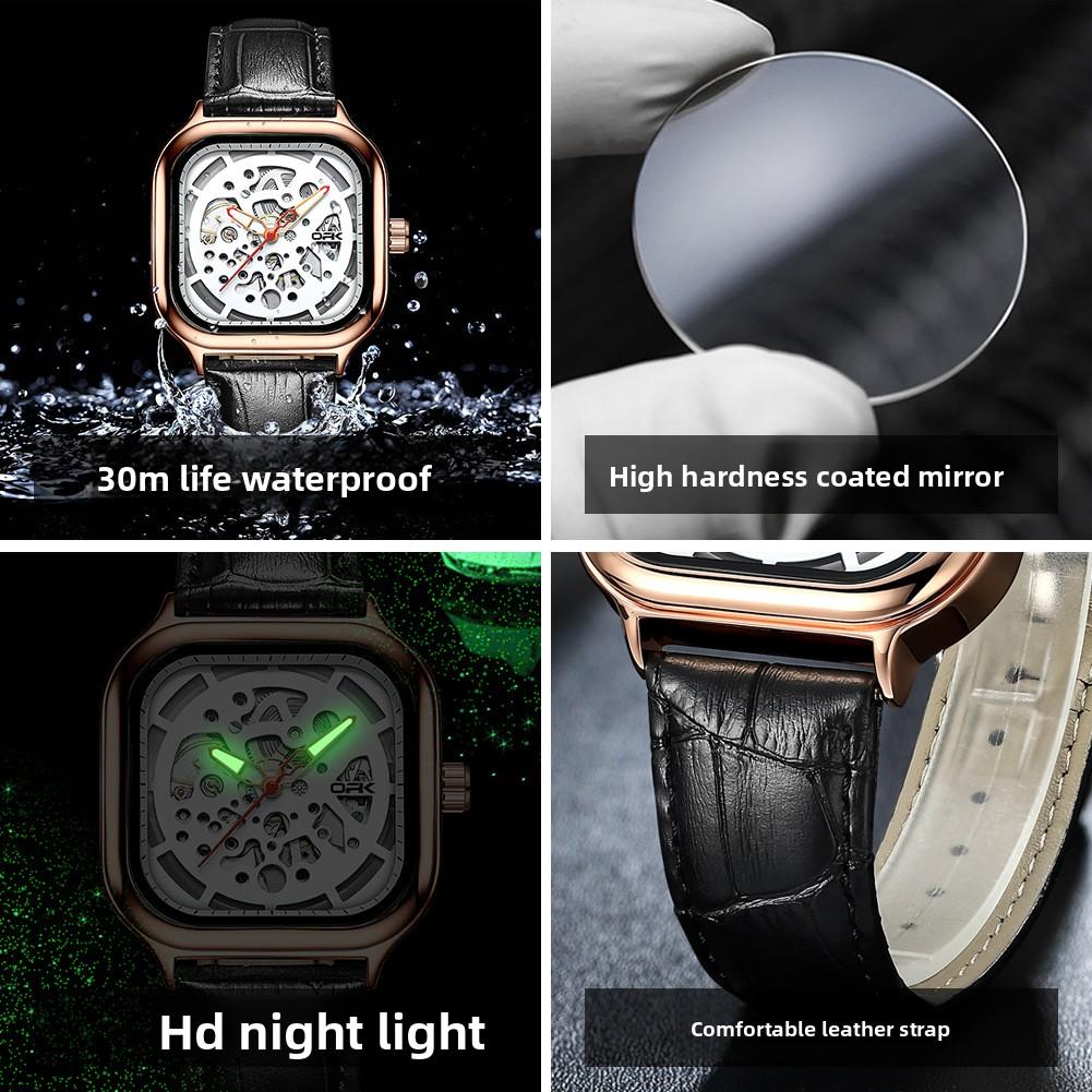 OPK Brand Watch Personality Classic Personality Square Dial Mechanical Watch Men Watch Men