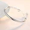 New Popular Lotus Root Bracelet, Silver-plated, Fashionable and Versatile, Niche Design, Simple, Light Luxury, High-end Feel, Young Style Bracelet