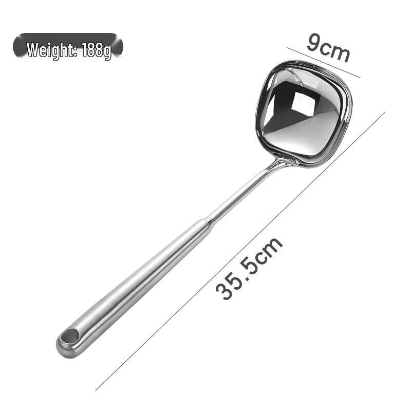 

Zhishi 316 Stainless Steel Wok Spatula and Soup Ladle