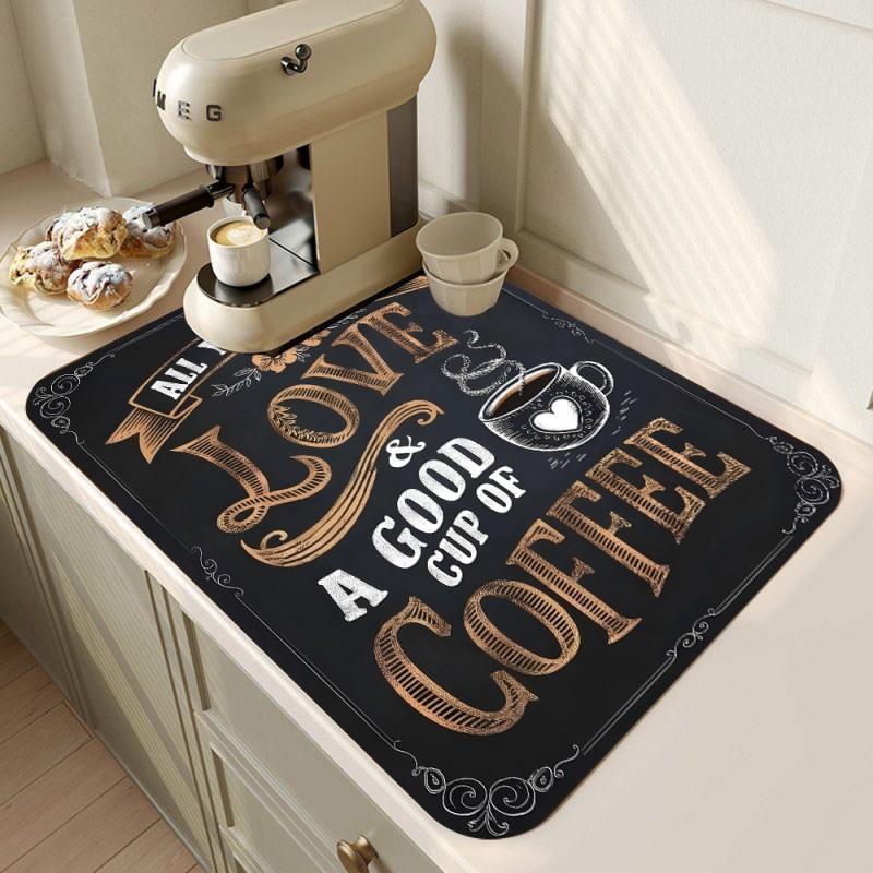 Küche Super Absorbierende Matte Kaffee Abtropfmatte Trockenmatte Schnelltrocknend Badezimmer Abtropfpad Küchenarmatur Platzset