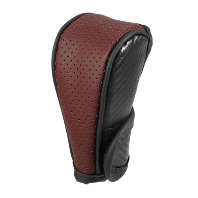 Partuto 1pc Universal Car Shift Knob Cover - Car Knob Gear Sticky Protector Carbon