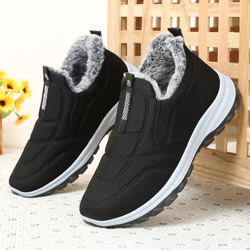 Fashion Winter Snow Boots Men Outdoor Plush Shoes Hiking Ankle Boots Comfortable Men Warm Shoes Work Shoes Footwear Man Sneakers
