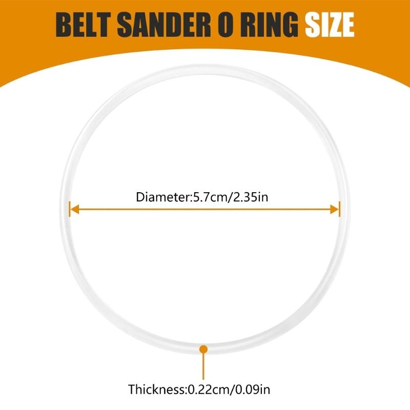 2Pcs Rubber Drive Belts Great Suit For Multiple Series Sanders Machine Cable Tool Sanding Machine Belts Replacement