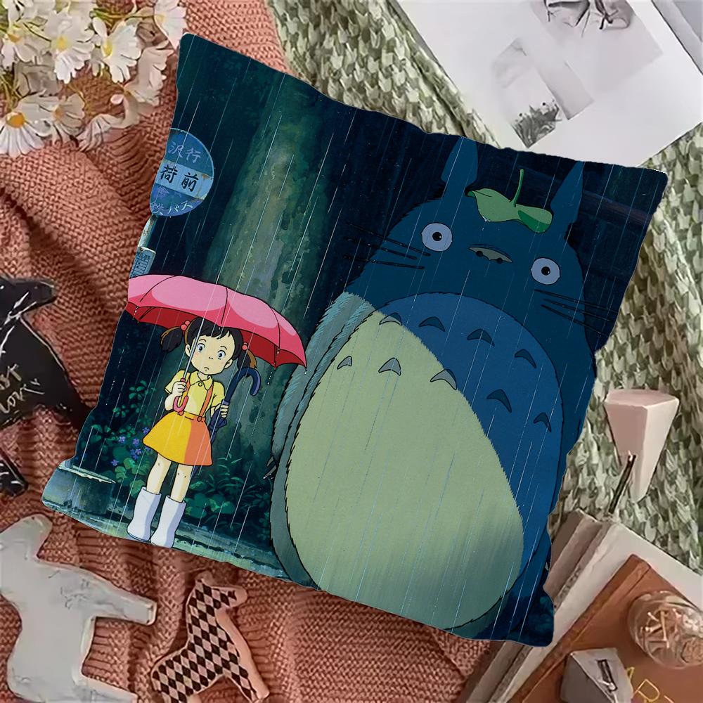 T-TOTOROS Cute  Pillow Case Pillowcase Home Sofa Cushions Car Cushions Pillowcover Office Pillowshell Pillow