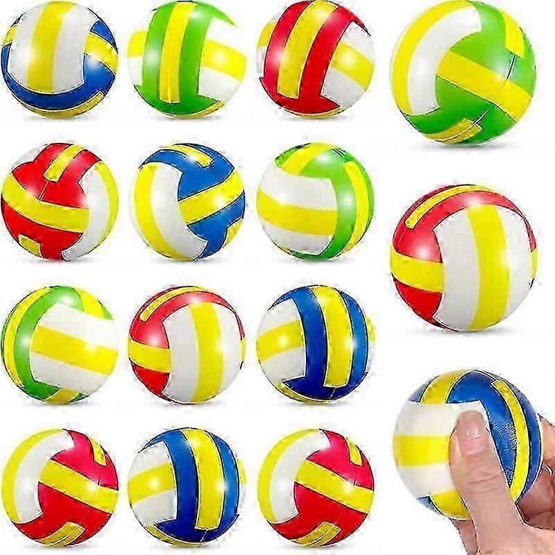30Pcs Mini Volleyball Stress Balls 2.36 Inch Sports Balls Mini Volleyball Toys for Children for Stress Relief