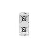 Gucci Anillo de Plata de Ley 925 Brillante Estilo Vintage Logo Edición Limitada Colaboración Adidas X Anillos Unisex 702766-J8400-0728