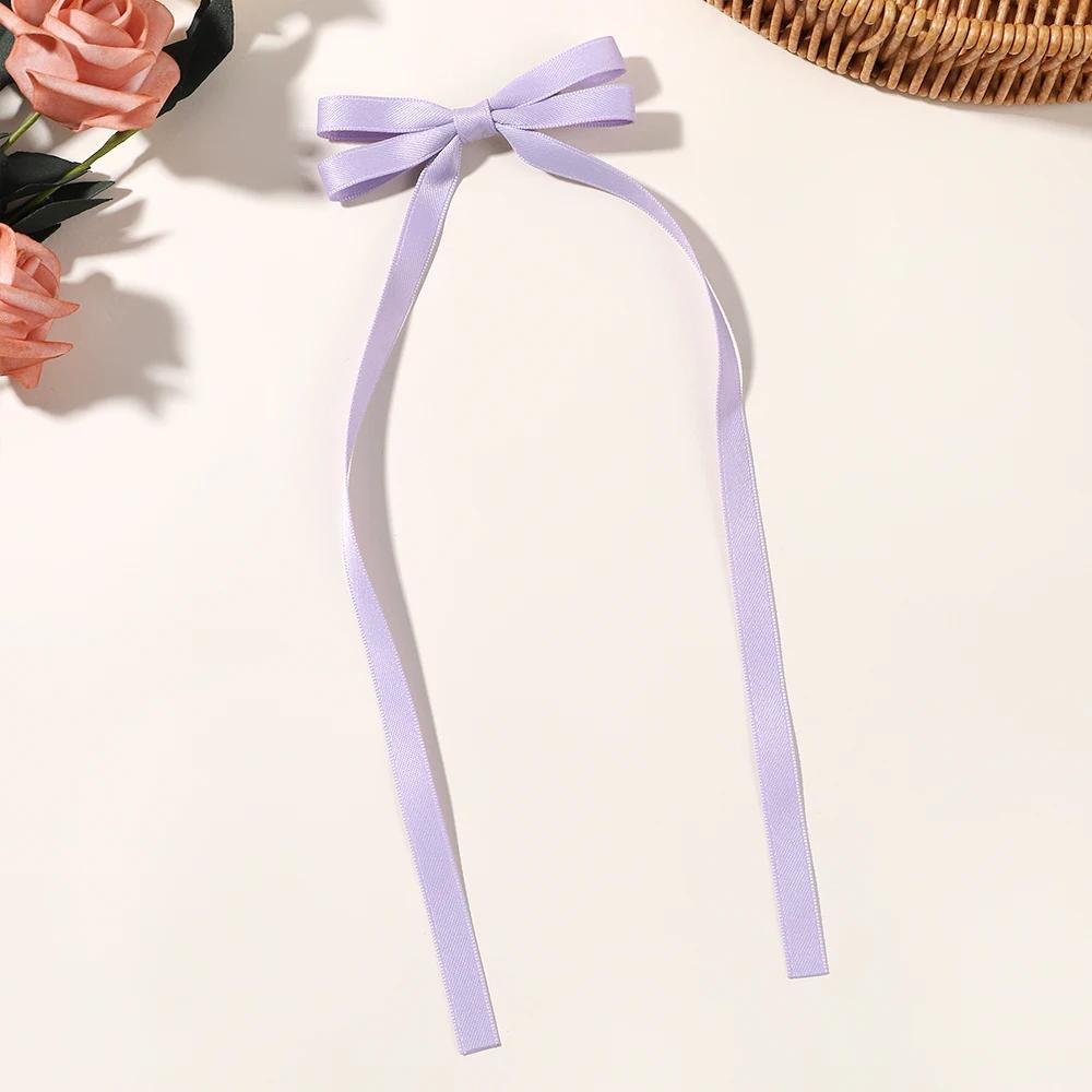 1 Stück/Los Ballettstil Mädchen Schleife Langes Band Haarspange Süßes Mädchen Halb Zusammengebundenes Haar Kopfschmuck Stil Mode Haarschmuck