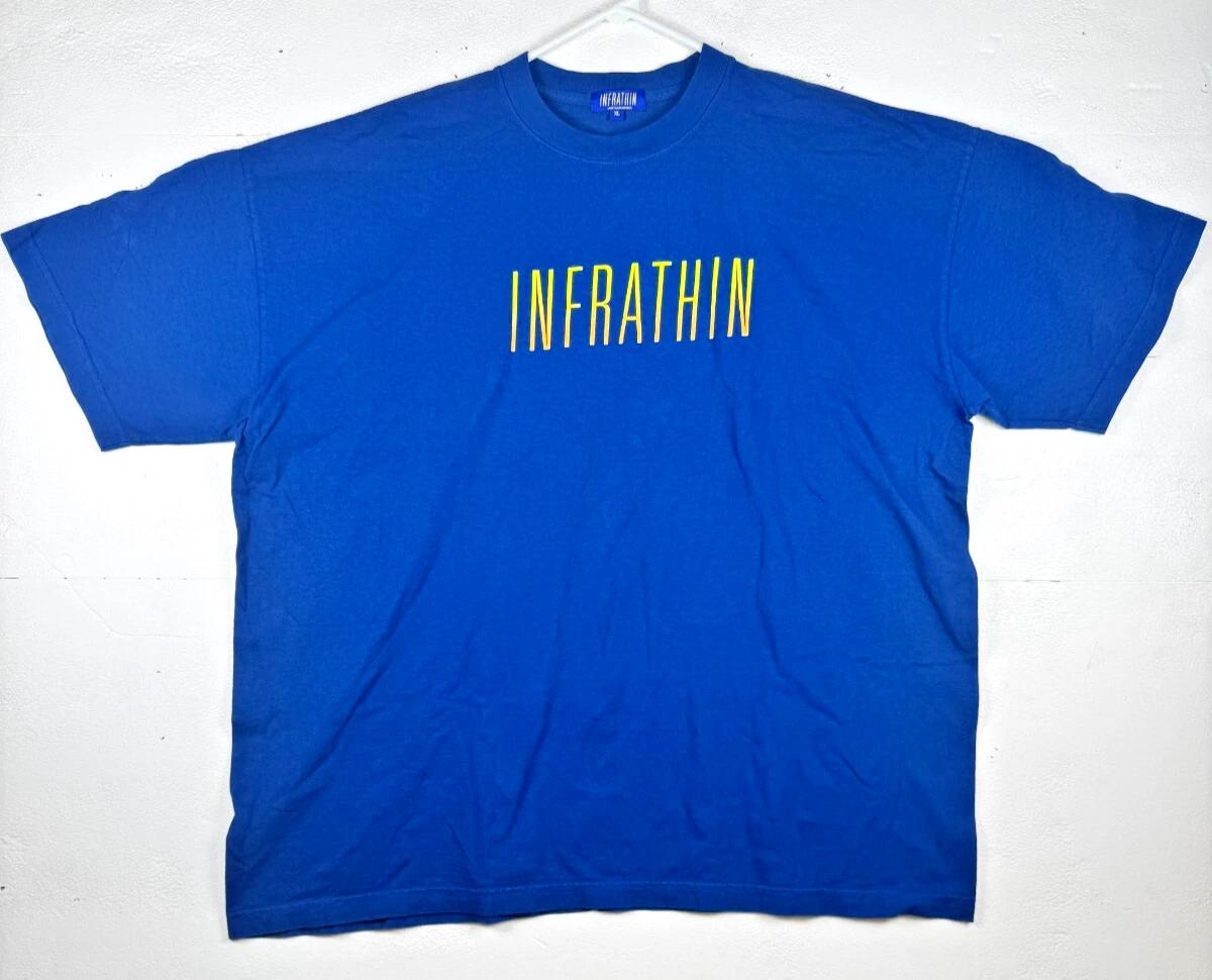 

Size XL - Infrathin Alex Israel Dover Street Market DSM Logo 100% Cotton T-shirt Mens Tees Top Blue 4XL