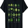 Tableau d'identification des feuilles, T-shirt Feuilles Courantes