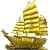 Brass 'Smooth Sailing' Dragon Head Ship Feng Shui Statue – Chinese Wealth & Prosperity Figurine for Entryway, Home Office Desk or Shelf Decor, Gift