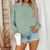 Women's Casual Fashion Round Neck Long Sleeve Sweatshirt