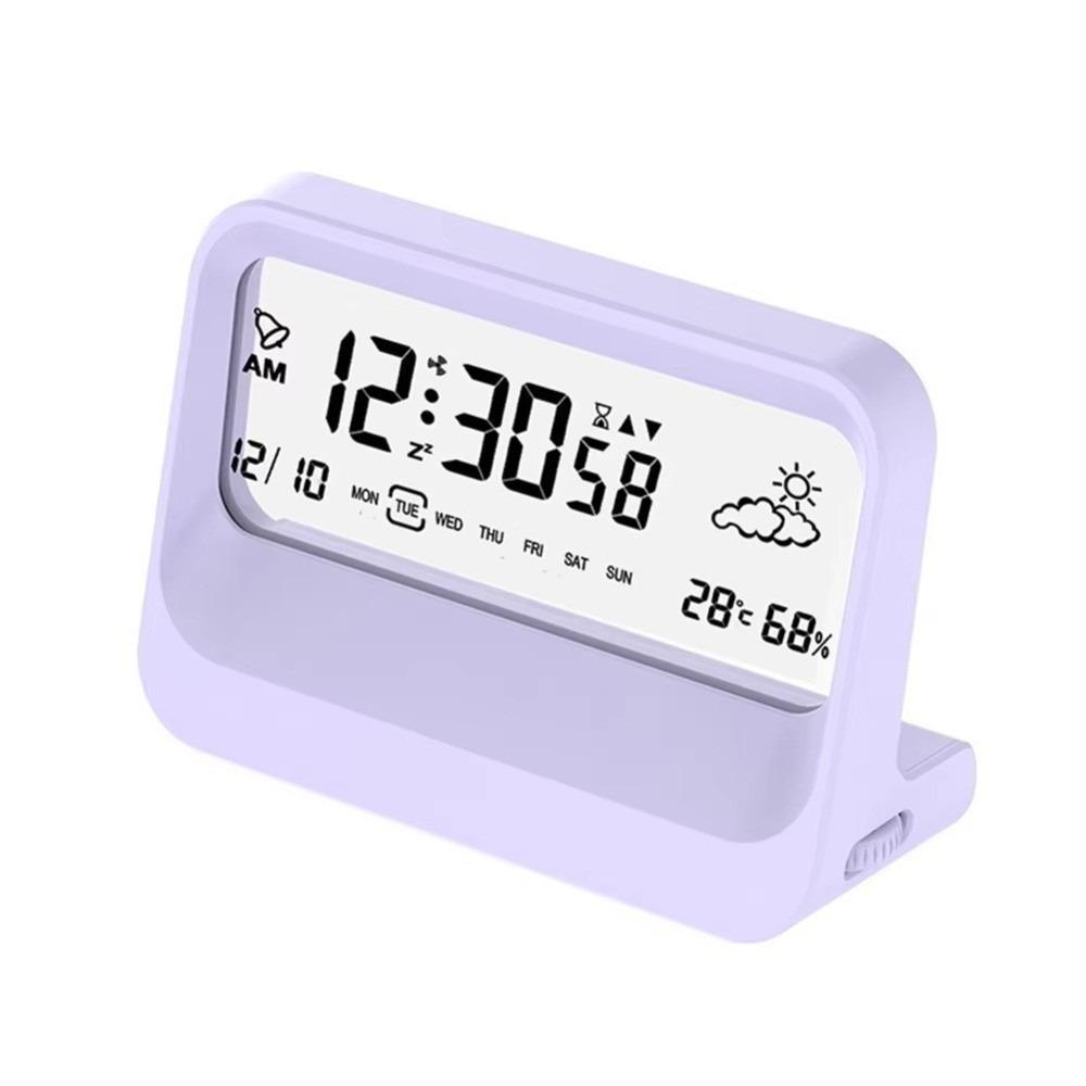 Calendar Function Digital Alarm Clock Humidity Display Snooze Function LCD Display Clock Temperature Display LCD Screen