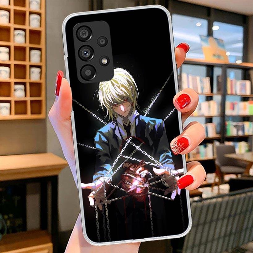 Huner X-Hunters Kurapika Phone Case For Samsung Galaxy A12 A22 A32 A52 A72 A02S Phone Case Note 20 Ultra 10 S10 Plus A51 A71 A50