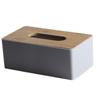 Square Napkin Holder Bamboo Cover Paper Storage Organizer Storage Box Tissue Box  Household