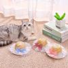 Popular Korean Straw Hat Foreign Style Farmer Hat Sun Hats Pet Cat Funny Retro Cute Bow Fashion Pet Products