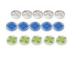 Set of 15 32mm Bubble Levels with Degree Mark for Spirit Level Circular Measuring Meter for Adjusting Office Machines and Toys