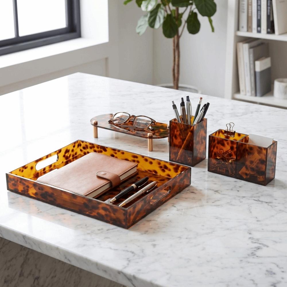 Durable Vanity Tray Lightweight Jewelry Tray Dresser Decor Storage Box Bedroom