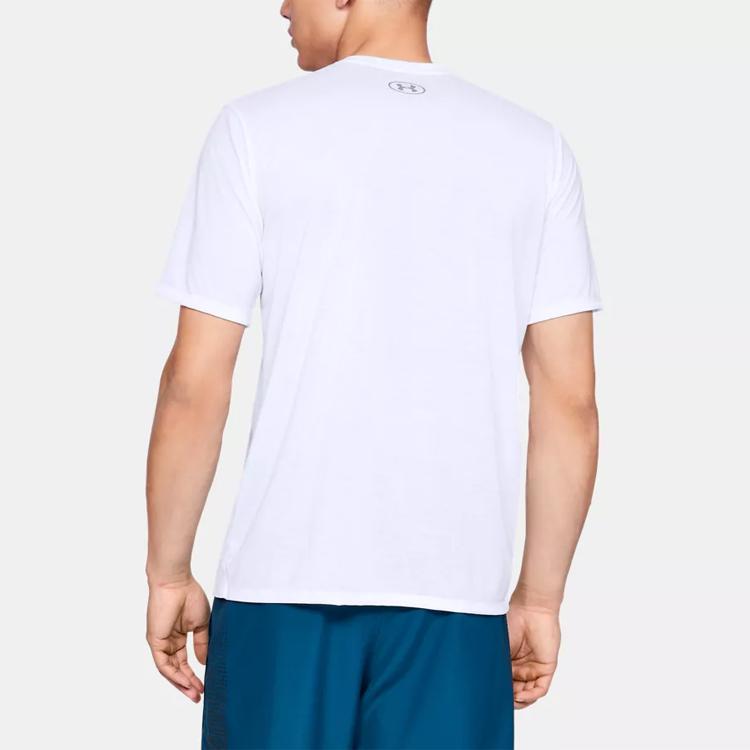 Under Armour Casual Sports Breathable Training Crew Neck T-Shirt Men Tops White 1325029-100