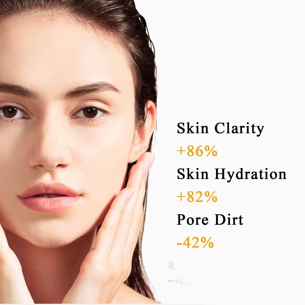 Gold Peel Off Mask 98.4% Gold Foil Face Mask for Blackheads Wrinkles Deep Cleansing 2PC
