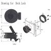 2pcs/set Round Non-locking Handle Flush Boat Marine Latch Cabinet Lift Pull Handle for RV Boat Deck Hatch Lock Stainless Steel