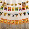 Decorative Happy Halloween Paper Banner Hanging Pumpkin Letter Flag  Haunted House