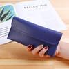 New Korean Japanese Style Women's Long Wallet - Large Capacity, Lychee Pattern, Coin Purse & Phone Holder.