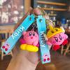 Cartoon Pink Kirby Doll Cute Girly Heart Backpack Keychain Couple Backpack Keychain Cute Personalized Gifts Y2k Fashion