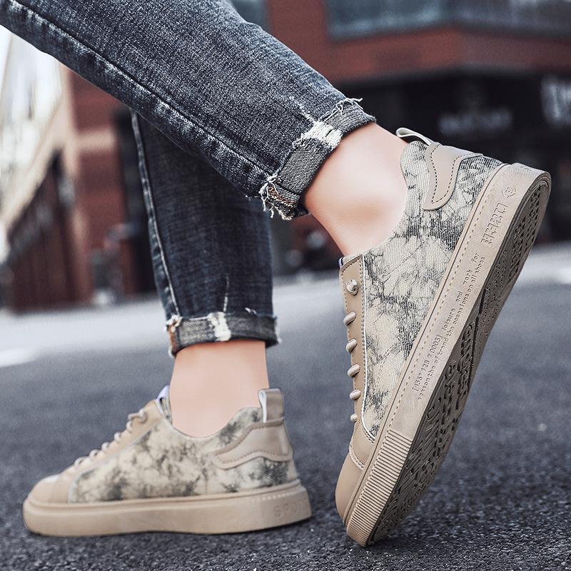 Fashion Men Sneakers Unisex Comfortable Fabric Men Footwear Men's Shoes Casual Flats Fashion Graffiti Printed High Top