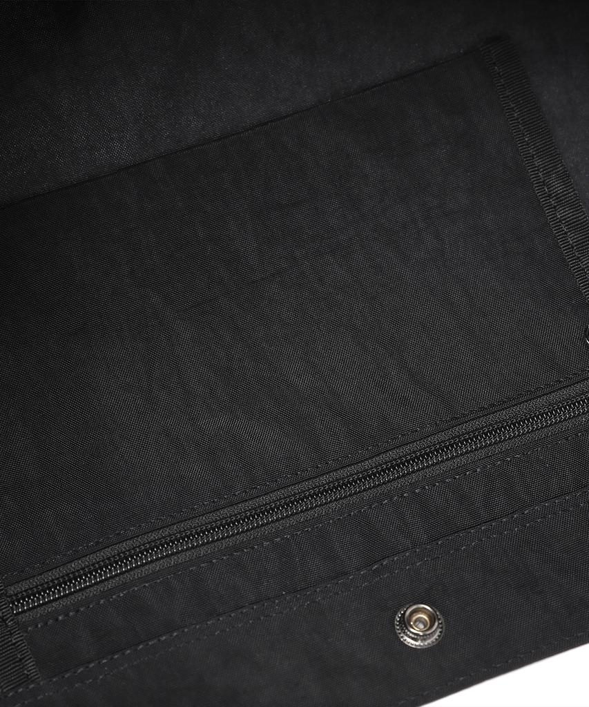 Tailor Studio Label Patch Point Shopper Bag (Black)