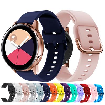 20mm 22mm silikonový řemínek pro hodinky Samsung Galaxy Watch 42m 46mm Active 2 Gear S2 S3 Honor Amazfit BIP Náramek Huawei Watch Gt 2