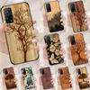 Tree Flower Bamboo Wood Cover For Xiaomi 11T 12T 13T 14T Pro 13 14 15 Ultra POCO X7 Pro X3 X5 X6 F5 F6 M6 Pro Case