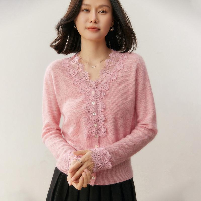 Qinghe 100% Czysty Kaszmir Sweter Damski - Ultra Miękki Luksusowy Zimowy Pulower