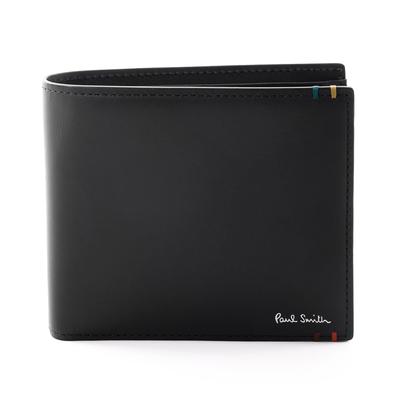 Portefeuille Pliable Authentique Magasin Comprend Un Chiffon de Nettoyage Enveloppant Portefeuille Homme, Cuir, Sac, (Non gravé, Noir) [Cadeau Disponible]