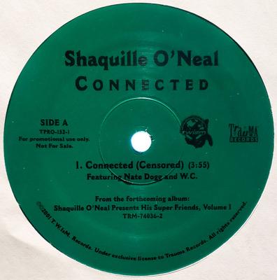 12inch Record SHAQUILLE O'NEAL - Connected TPRO1521 Trauma Records 2001 US Rap & Hip-Hop/R&B Used